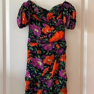 Off the shoulder floral Zara dress